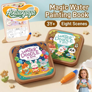 Aoduoyaya Magic Water Drawing Book for Kids Early Educational Busy Book Coloring Book Kids Painting Toys 3Y+