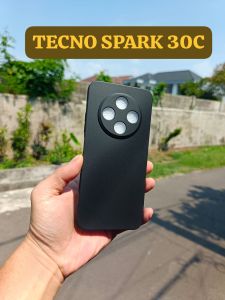 CASING TECNO SPARK 30C SILIKON HITAM PREMIUM MAGSAVE RING SOFT CASE HANDPHONE