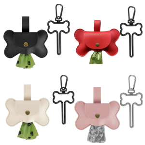 Da vật nuôi Giá giữ Thùng rác Puppy poops Túi Dispenser dễ dàng sử dụng Dog pooper Túi Dispenser với dây xích móc con chó con Nguồn cung cấp