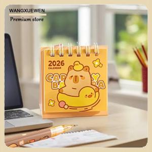 [COD] 1pcs 2026 dễ thương capybara Panda bàn lịch xách tay Máy tính để bàn trang trí lịch trình kế hoạch Mini lịch văn phòng đồ dùng học tập