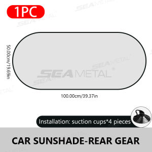 SEAMETAL Car Side Window Sun Shade Foldable Front Back Window Sunshade Cover Rear Windshield Cover Heat Sun Protection