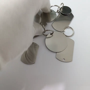 10 chiếc móc khóa bằng thép không gỉ trong hình chữ nhật cho gia đình và sử dụng tại văn phòng ứng dụng thực tế đồ mang tiện lợi