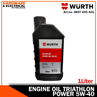 WURTH ENGINE OIL TRIATHLON® POWER 5W-40 1 LITER Fully Synthetic (for Diesel /Gasoline Engine) High Quality