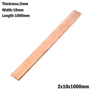 DORADO Length 1000mm Copper Flat Bar High Purity Thickness 1-3mm Copper Bar Stock Metal Plate Electroplating