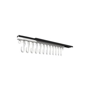 SKYJS Plastic Sliding Rail S Hooks Push and Pull Stainless Steel Wall-mounted Jewelry Display Multifunctional Self-adhesive Bracelet Necklace Watch Key Storage Cabinet