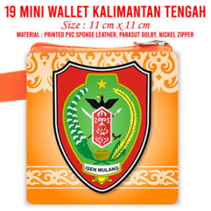 Kalimantan Tengah Dompet Landmark Souvenir Oleh Oleh Mini Wallet Negara Dompet Panjang Pouch Mouse Pad KalTeng