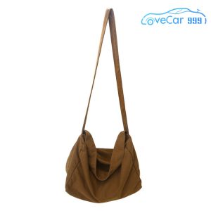 Womens Large Canvas Crossbody Bag with Adjustable Strap Soft Durable Handbag for Travel and Shopping
