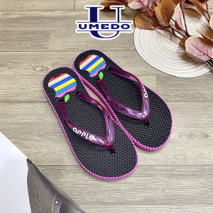 Dép quai kẹp trái táo cầu vồng gai massage UMEDO siêu xinh - TT471
