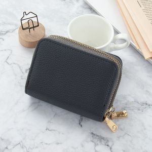 DEABOLAR K3239 / B043 DOMPET KARTU MINI MUAT BANYAK DUA RUANG DOUBLE ZIPPER BAHAN LEMBUT KILAT
