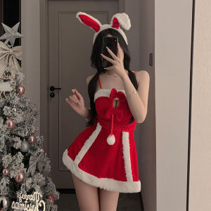 U Gonna S Christmas Sleepwear for Women Dress Red Sleeveless Push Up Lingerie Nightwear Fashion 2025 New Design Elastic Party Christmas Gift