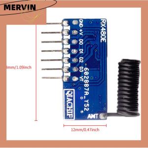 [MERVIN]💖[HOT SALE]🎈🎈 1Pc 433mhz rf receiver learning code decoder module 4 channel for 1527 encoding