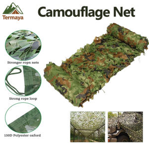 Termaya Camouflage Net Woodland Army Camouflage Net Sun Shade Net Camping Outdoor Shelter & Tent Shades