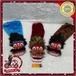 Barongan Kayu Kain Bulu Raspur Caplokan Tangan Ukir Kayu Sarung Kain Raspur