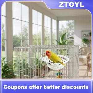 【ZTOYL】 Plastic Canary Nest for Bird Breeding Sturdy Cage Accessory Comfortable Hatching Rest Platform