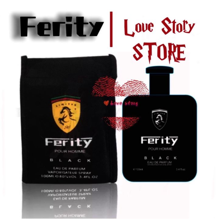 Ferity Love Story LOVALI Ferity POUR HOMME Black EAU DE PARFUM 100ml (Pouch ...