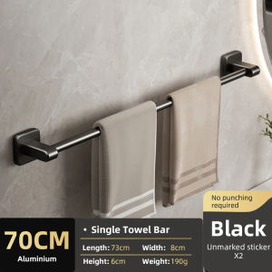 Towel Bar Bathroom Toilet Kitchen Towel Bar Wall-mounted Nail-free Installation