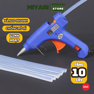 Súng bắn keo nến silicon máy 20W cỡ nhỏ tặng 10 cây keo nến - súng bán keo nến mini sửa chữa làm đồ hanmade - MIYABI
