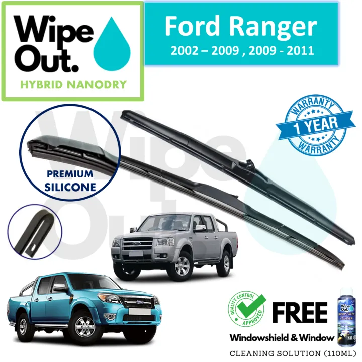 [PREMIUM] Ford Ranger 2002-2009, 2009-2011 WipeOut HYBRID NANODRY ...