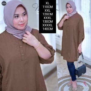 baju size ukuran besar Tunik madina atasan jumbo