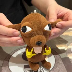 Cute Chihuahua Plush Toy Keychain Pendant Puppy Pet Stuffed Chihuahua Doll Kawaii Realistic Chihuahua Simulation Dog