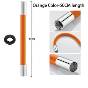 20/30/50CM Water Tap Extension Faucet Extender Adapter Faucet Extension Water Pipe Hose 360° Hose