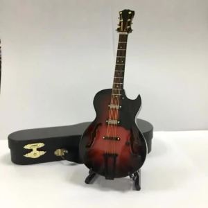 Wooden Musical Instruments Collection Decorative OrnamentsClassical Guitar With Support Miniature Model Decoration Gifts2026