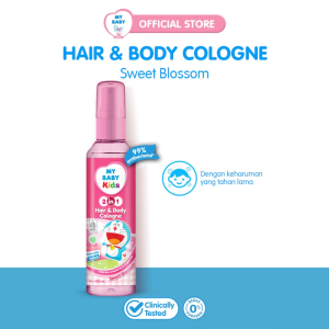 MY BABY kids 2 in 1 Hair & Body Cologne Doraemon 100Ml - Parfum Minyak wangi Untuk Badan dan Rambut Anak. Exp Februari 2026