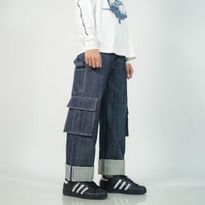 Notbadclub - Carcadon - Celana Panjang Denim Cargo Carpanter