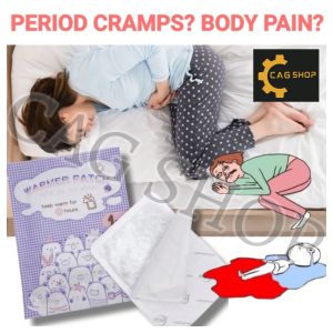 CAG 1pack Menstrual Cramp Pain Relief Heat Patch Hot Compress Body Warmer Self Heating Adhesive Pad