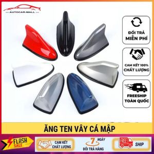 Anten Vây Cá Mập Cho Xe Ô Tô Có Đệm Cao Su Có Mạch Thu Sóng - Màu Trắng - Đen - Đỏ - Xám - Bạc Hàng Loại 1