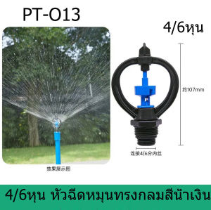 สปริงเกอร์ Super Max ขนาด 4 หุน และ 6 หุน หัวใหญ่ พ่นไกล น้ำออก 2 ทาง หมุนรอบตัว 360 องศา