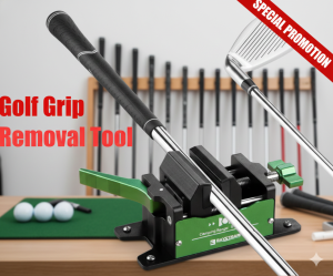 [SG Stock] Professional Golf Grip Kit | Heavy-Duty Reinforced Aluminum Vise Clamp | Quick-Release Golf Club Shaft Tool for Drivers Irons & Putters | DIY Regripping Station
