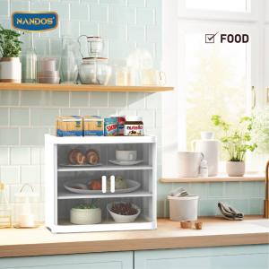 NAIBA - FOOD CABINET BISTRO (NANDOS)/rak lauk matang 3 susun/rak serbaguna/drop only
