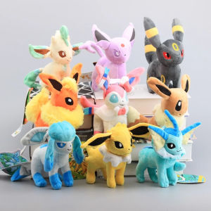 YOUSHI TOP Poké Gift ปิกาจู Jolteon Umbreon วอเรี่ยน Espeon ตุ๊กตาอีวุย Glaceon ใบไม้ ตุ๊กตาโปเกมอน