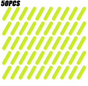 30/50Pcs Motorcycle Helmet Universal Safety Warning Reflective Stickers for Car Reflect All Light Sources Stickers Safety Decals
