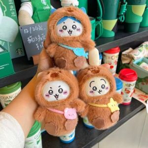 Chiikawa Plush Doll Pendant Small Feet Bear Series Hachi Usachi Cute Cartoon Doll Hanging Keychain Gifts