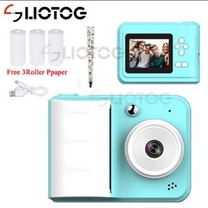 LIOTOG S7 Kids Instant Print Camera Thermal Printer Camera Children Digital Camera Video Toy Birthday Gift 32G Memory Card