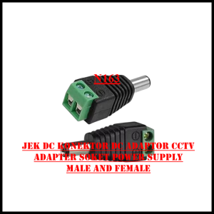N163 ORI JACK DC JEK DC KONEKTOR DC ADAPTOR CCTV MALE AND FEMALE CEWEK COWO CAMERA CCTV KAMERA ADAP
