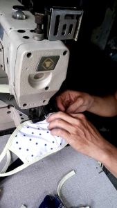 corong masker jahit dan kamput