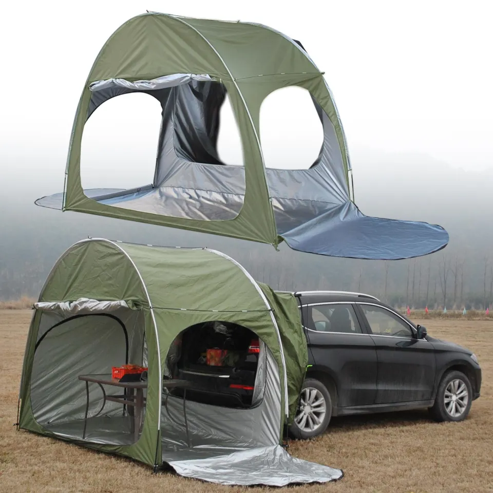 BNCLOTH Car Trunk Rear Tent Camping Awning Equipment Van Rainproof
