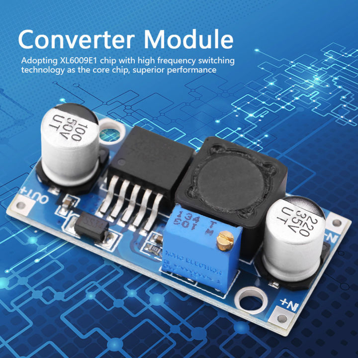 XL6009E1 DC-DC Adjustable Step-up Power Boost Voltage Converter Module ...