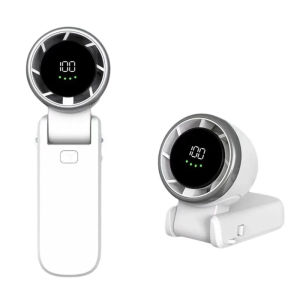 PortableFan 4000mA Rechargeable Battery USB Fan Foldable Handheld Fan Turbo Bladeless Small Pocket Fan for Outdoor