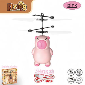 Vixplorn Capybara Flying Glowing Toy Kids Outdoor Flying Toy Magical Induction Control Toys Flying Creative Toy Gift