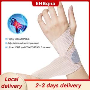 [COD]  HOT SALE Ship within 24 hours 1PCS Adjustable Wristbands Safety Wrist Support Bracer Gym Sports Wristband Carpal Protector Breathable Injury Wrap Band Strap
