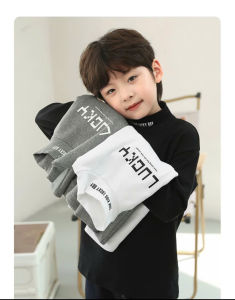 Áo nỉ giữ nhiệt cho bé trai 17-45kg áo dài tay cổ 3 phân cho bé mẫu LUCKY vải giữ ấm tốt hàng may kĩ.LUCK8