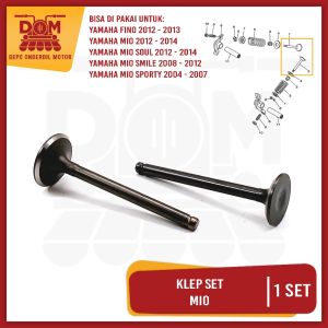 Klep Set Mio Set isi 2 (KNZ) Valve Set In Out Payung Klep Yamaha Fino Mio Sporty 5TL Mio Soul Nouvo