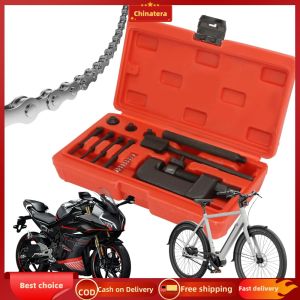 Motorcycle ATV Chain Rivet Tool Kit 13PCS for Chain Removal Repair and Garage DIY Projects