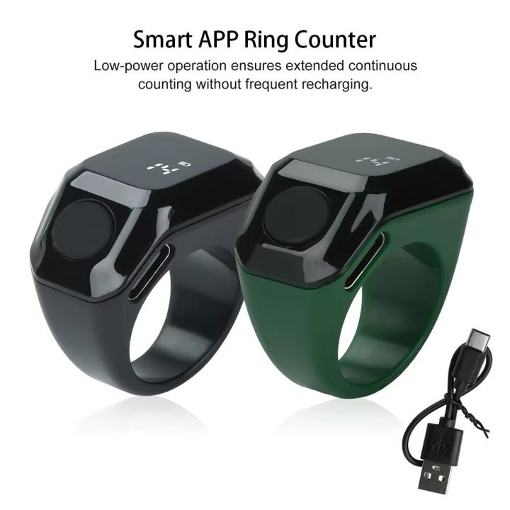 Ring Counter Table BAIFAQIAN Mini Smart Ring Counter OLED Display Wearable Digital Ring ...