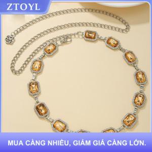 【ZTOYL】 Cổ Điển Kim Loại Pha Lê Rhinestone Eo Vành Đai Bụng Chuỗi Cho Phụ Nữ Mới Thời Trang Mùa Hè Bãi Biển Bikini Cơ Thể Đồ Trang Sức Mới