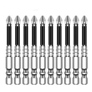 ECOCOKU 6pcs /10pcs K5 Non-slip ic Batch Head Impact Resistant High Hardness Cross Head  Bit 25-150mm Anti-Slip Electric Screwdriver Bit Screw Driver Hand Tool